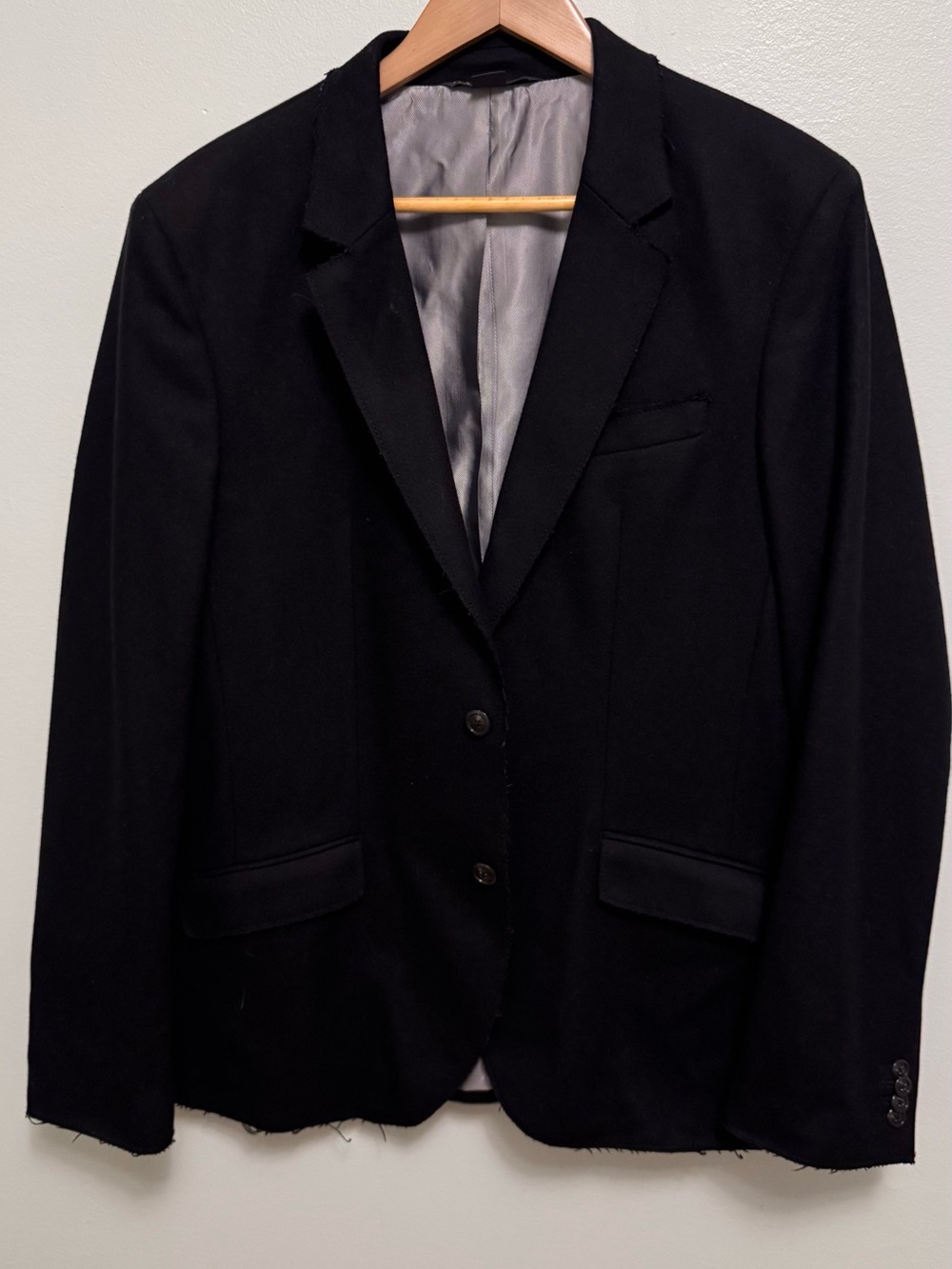 Armani Exchange Black Women's Blazer Jacket - Tailored Two-Button